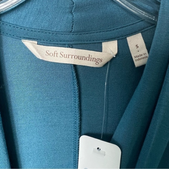 SOFT SURROUNDINGS Mallard Blue Jemez Tunic size Small (4-6) NWT - Picture 5 of 6
